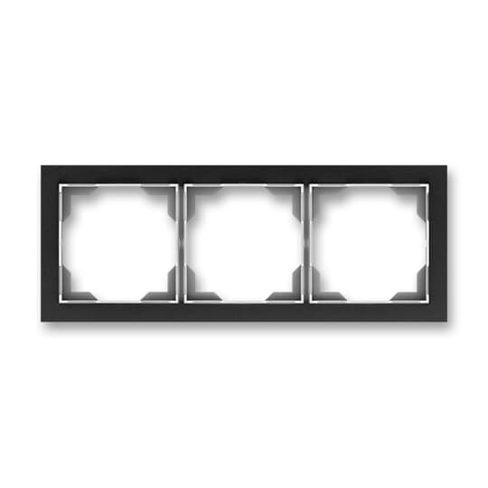3901M-A00130 37 Rámeček pro elektroinstalační přístroje, trojnásobný, onyx